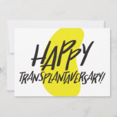 Organ| Zweiseitige Transplantajarkarte Einladung (Vorderseite)