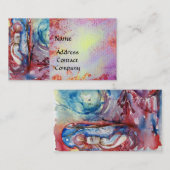 ORGANA UND DRAGON DES SEES, rosa Wirbel Visitenkarte (Vorne/Hinten)
