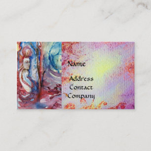 ORGANA UND DRAGON DES SEES, rosa Wirbel Visitenkarte