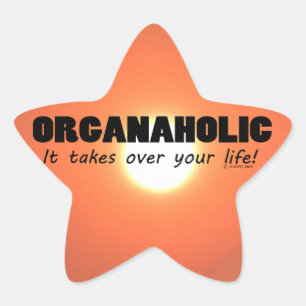 Organaholic Life Star Aufkleber