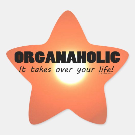 Organaholic Life Star Aufkleber (Vorderseite)