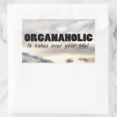 Organaholischer, rechteckiger Aufkleber (Tasche)