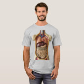Organanatomie Transparente Person T - Shirt (Vorne ganz)