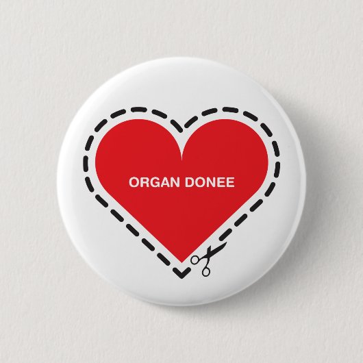 Organdonee-Knopf Button (Vorderseite)