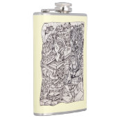 Organe der Besorgnis Vinyl Wrapped Flask Flachmann (Rechts)