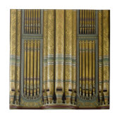 Organe - gemalte Grün- und Goldrohre Fliese (Vorderseite)