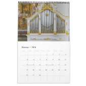 Organe groß und kleine Kalendervertikale Kalender (Feb 2018)
