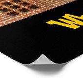 Organe sind ein lustiges Plakat (Ecke)