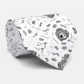 Organelles - Schwarz auf Weiß Krawatte (Gerollt)