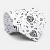 Organelles - Schwarz auf Weiß Krawatte (Gerollt)