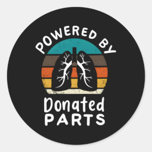 Organempfänger I Lungentransplantation Survivor Runder Aufkleber