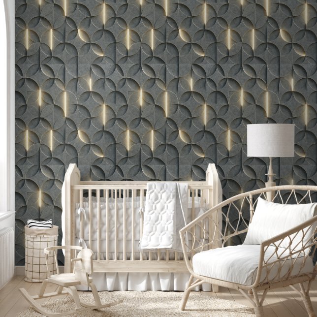 Organic 3D Wave Sculpture Wall Panels Tapete (Kinder)