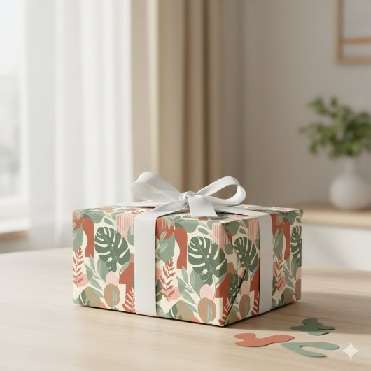 Organic Abstract Harmony Seamless Pattern Geschenkpapier