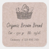 Organic Brown Bread Sticker (Vorderseite)