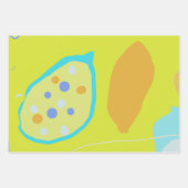 Organic design Wrapping Paper Flat Sheet Set of 3 Geschenkpapier Set (Vorderseite 2)