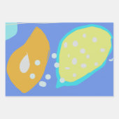 Organic design Wrapping Paper Flat Sheet Set of 3 Geschenkpapier Set (Vorderseite)