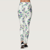 Organic Floral Mandalas Seamless Pattern Leggings (Rückseite)
