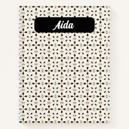 Organic Florals in Soothing Earth Tones Notizblock