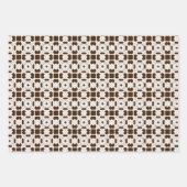 Organic Florals Wrapping Paper Flat Sheet Set of 3 Geschenkpapier Set (Vorderseite 3)