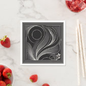 Organic Flow Circle Serviette (Beispiel)