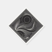 Organic Flow Circle Serviette (Ecke)