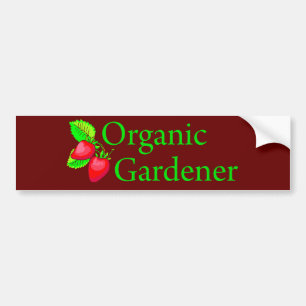 Organic Gardener - Strawberries Autoaufkleber