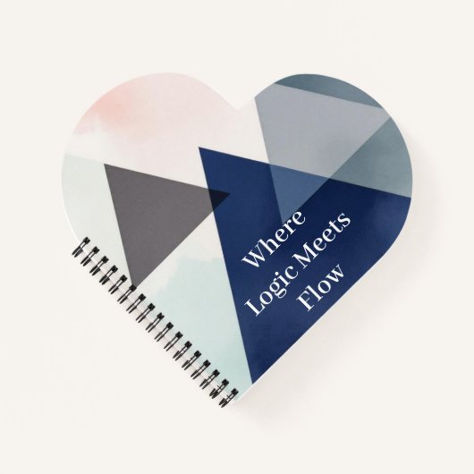 Organic Geometry Fusion | Watercolour Notizblock (Vorderseite)