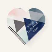 Organic Geometry Fusion | Watercolour Notizblock (Vorderseite)