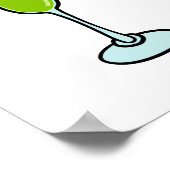 Organic Hand-Drawn Margarita Art Poster (Ecke)