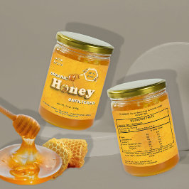 Organic Honey Business Brand and Nutrition Facts   Etiketten