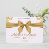 Organic Modern Save the Date Card (Stehend Vorderseite)