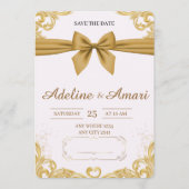 Organic Modern Save the Date Card (Vorderseite)