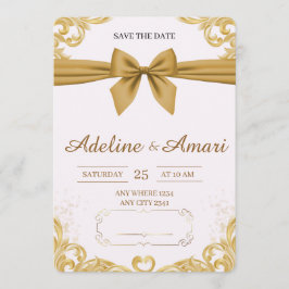 Organic Modern Save the Date Card
