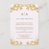 Organic Modern Wedding Enclosure Card Begleitkarte (Vorderseite)