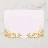 Organic Modern Wedding Enclosure Card Begleitkarte (Rückseite)