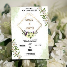 Organic Modern Wedding Invitation Suite, Elegant  Einladung