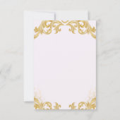Organic Modern Wedding RSVP Card  Karte (Rückseite)