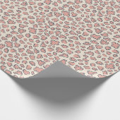 Organic Petal Terrazzo | Modern Blush Peach Geschenkpapier (Ecke)