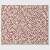 Organic Petal Terrazzo | Modern Faded Rust Red Geschenkpapier (Flach)
