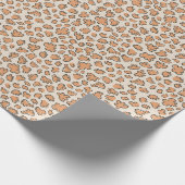 Organic Petal Terrazzo | Modern Muted Apricot   Geschenkpapier (Ecke)