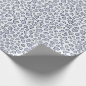 Organic Petal Terrazzo | Modern Pale Periwinkle  Geschenkpapier (Ecke)