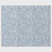 Organic Petal Terrazzo | Modern Rustic Dusty Blue  Geschenkpapier (Flach)