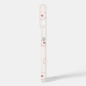 Organic Polka Dot Abstract Boho Pale Blush Pink Case-Mate iPhone Hülle (Rückseite / Links)