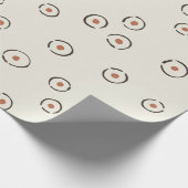 Organic Polka Dot Abstract Pale Retro Palette Geschenkpapier (Ecke)