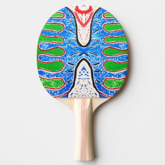 "Organic Reflex" – Artistic Ping Pong Paddle Tischtennis Schläger (Vorderseite)