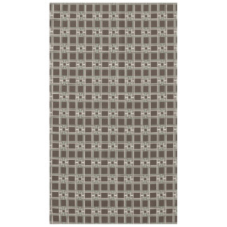 Organic Sage Chocolate Greek Key Pattern Tischdecke