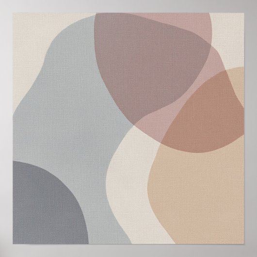 Organic Silence Minimalist Design Poster (Vorne)