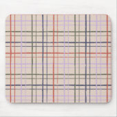 Organic Wobbly Check Grid Pattern Modern Love Mousepad (Vorne)