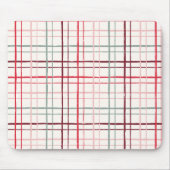 Organic Wobbly Check Grid Pattern Sweetheart Glaze Mousepad (Vorne)