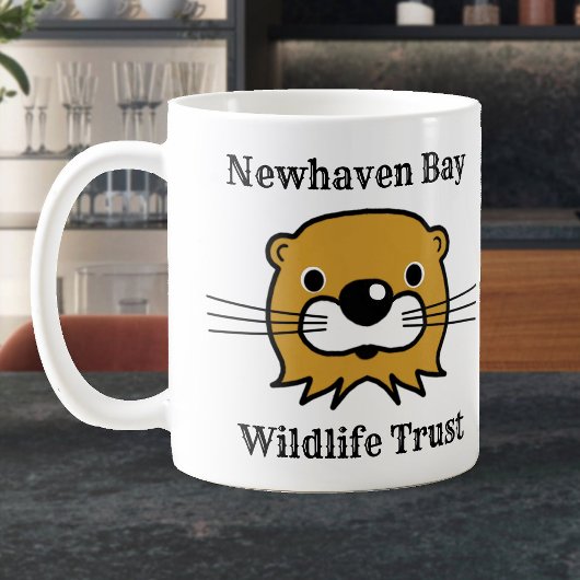 Organisation für Meereswild mit Otter. Wildnis Kaffeetasse
